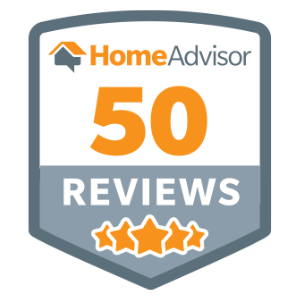 HomeAdvisor 50 reviews badge